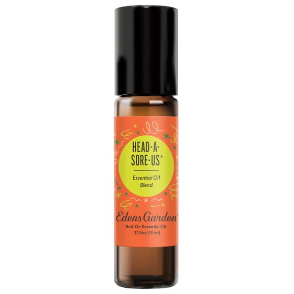 Edens Garden Head-A-Sore-Us Essential Oil Roll-On Blend- 100% Pure Premium Grade, Natural, Therapeutic, Aromatherapy, Kid & Skin Safe, The Best For Comfort, Tension Pre-Diluted 10 ml (.33 fl oz)