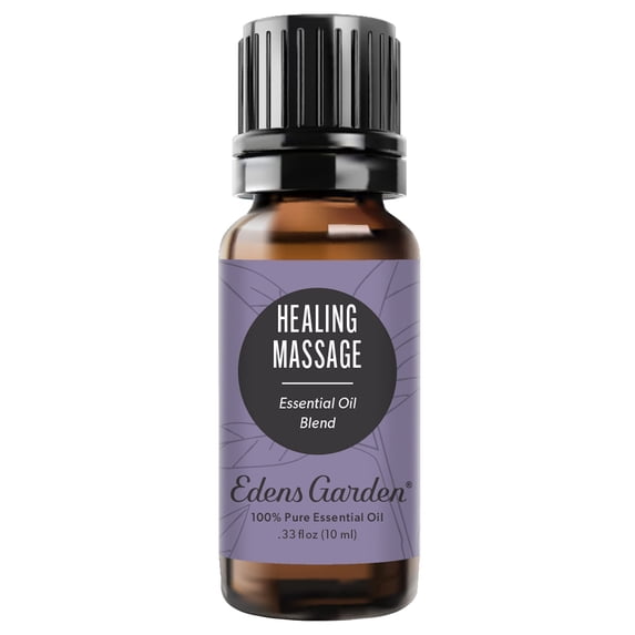 Edens Garden Healing Massage Essential Oil Blend- 100% Pure Premium Grade, Undiluted, Natural, Therapeutic, Aromatherapy, The Best for Diffusing, Skin, Face, Kid Safe 10 ml (.33 fl oz)