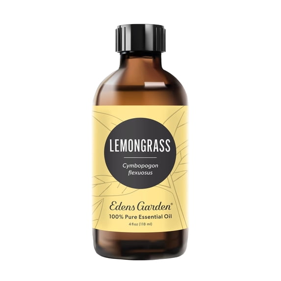 Edens Garden Lemongrass Essential Oil- 100% Pure Premium Grade, Undiluted, Natural, Therapeutic, Aromatherapy, The Best for Diffuser, Candle, Laundry, Humidifiers 118 ml (4 fl oz)