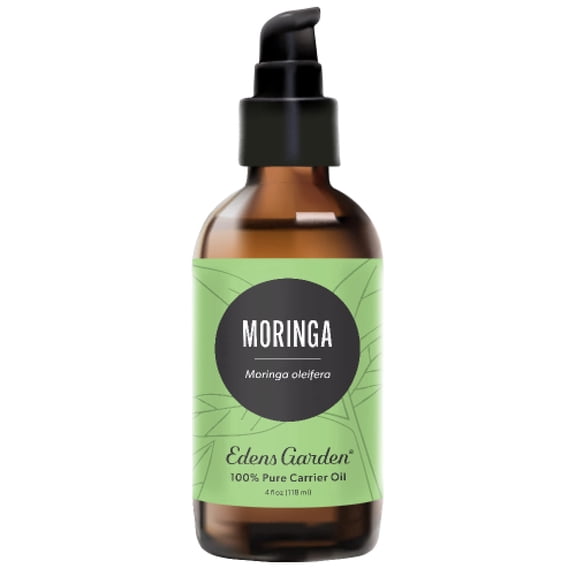 Edens Garden Moringa Carrier Oil- 100% Pure Premium Hexane Free, Natural Anti-Aging Moisturizer for Face, Skincare, Body, Hair, Scalp & Nail Care, Massage, Diluting Essential Oils 118 ml (4 fl oz)