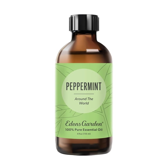 Edens Garden Peppermint Around The World Essential Oil- 100% Pure Premium Grade, Undiluted, Natural, Therapeutic, Aromatherapy, The Best for Diffuser, Candle, Laundry, Humidifiers 118 ml (4 fl oz)