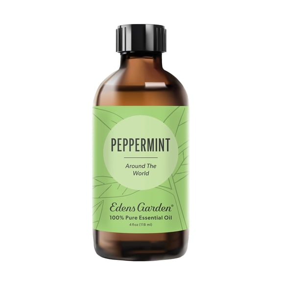 Edens Garden Peppermint Around The World Essential Oil- 100% Pure Premium Grade, Undiluted, Natural, Therapeutic, Aromatherapy, The Best for Diffuser, Candle, Laundry, Humidifiers 118 ml (4 fl oz)