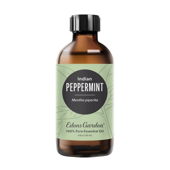 Edens Garden Peppermint-Indian Essential Oil- 100% Pure Premium Grade, Undiluted, Natural, Therapeutic, Aromatherapy, The Best for Diffuser, Face, Candle, Humidifiers 118 ml (4 fl oz)