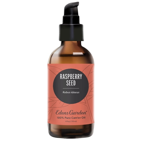 Edens Garden Raspberry Seed Carrier Oil- 100% Pure Premium Cold Pressed & Hexane Free, Natural Antioxidant Rich Moisturizer for Face, Skin, Hair & Nails- for Diluting Essential Oils 118 ml (4 fl oz)