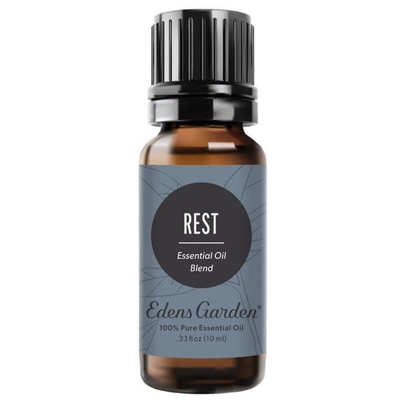 Edens Garden Rest Essential Oil Blend- 100% Pure Therapeutic Grade & Undiluted Natural Aromatherapy Blend Relaxation, Calm & Restful Nights - for Home Diffusers & Humidifiers, 10 ml (.33 fl oz)