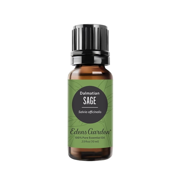 Edens Garden Sage- Dalmation Essential Oil- 100% Pure Premium Grade, Undiluted, Natural, Therapeutic, Aromatherapy, The Best for Candle, Laundry, Humidifiers 10 ml (.33 fl oz)