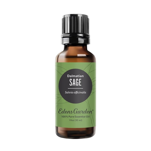 Edens Garden Sage- Dalmation Essential Oil- 100% Pure Premium Grade, Undiluted, Natural, Therapeutic, Aromatherapy, The Best for Diffuser, Candle, Laundry, Humidifiers 30 ml (1 fl oz)