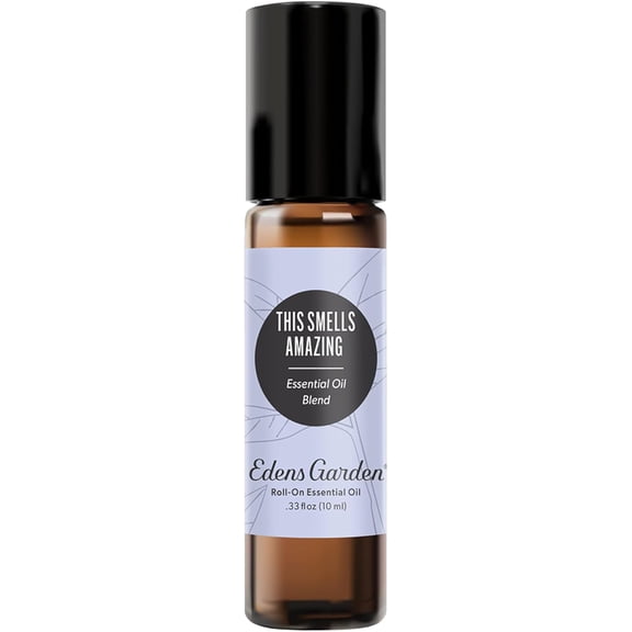 Edens Garden This Smells Amazing Essential Oil Roll-On Blend- 100% Pure Premium Grade, Natural, Therapeutic, Aromatherapy, Kid & Skin Safe, The Best For Gifts, Relaxation Pre-Diluted 10ml (.33 fl oz)