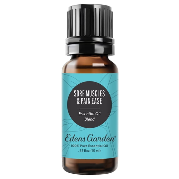 Edens Garden Sore Muscles & Pain Ease Essential Oil Blend- 100% Pure Premium Grade, Undiluted, Natural, Therapeutic, Aromatherapy, The Best for Diffusing, Skin, Face, Humidifiers 10 ml (.33 fl oz)