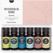 Edens Garden Top Essential Oil Blends 6 Set   100% Pure Therapeutic Grade, Undiluted Natural Aromatherapy Oils for Diffusers & Home   Includes Fighting Five, Good Night & Joy, 10 ml/ 6 Pack