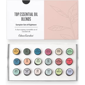 Edens Garden Top Essential Oil Blends Sampler 18 Set 100% Pure Therapeutic Grade, Natural, Undiluted Aromatherapy Scents for Diffusers & Humidifiers Wellness Gift for Men & Women, .92 ml/ 18 Pack