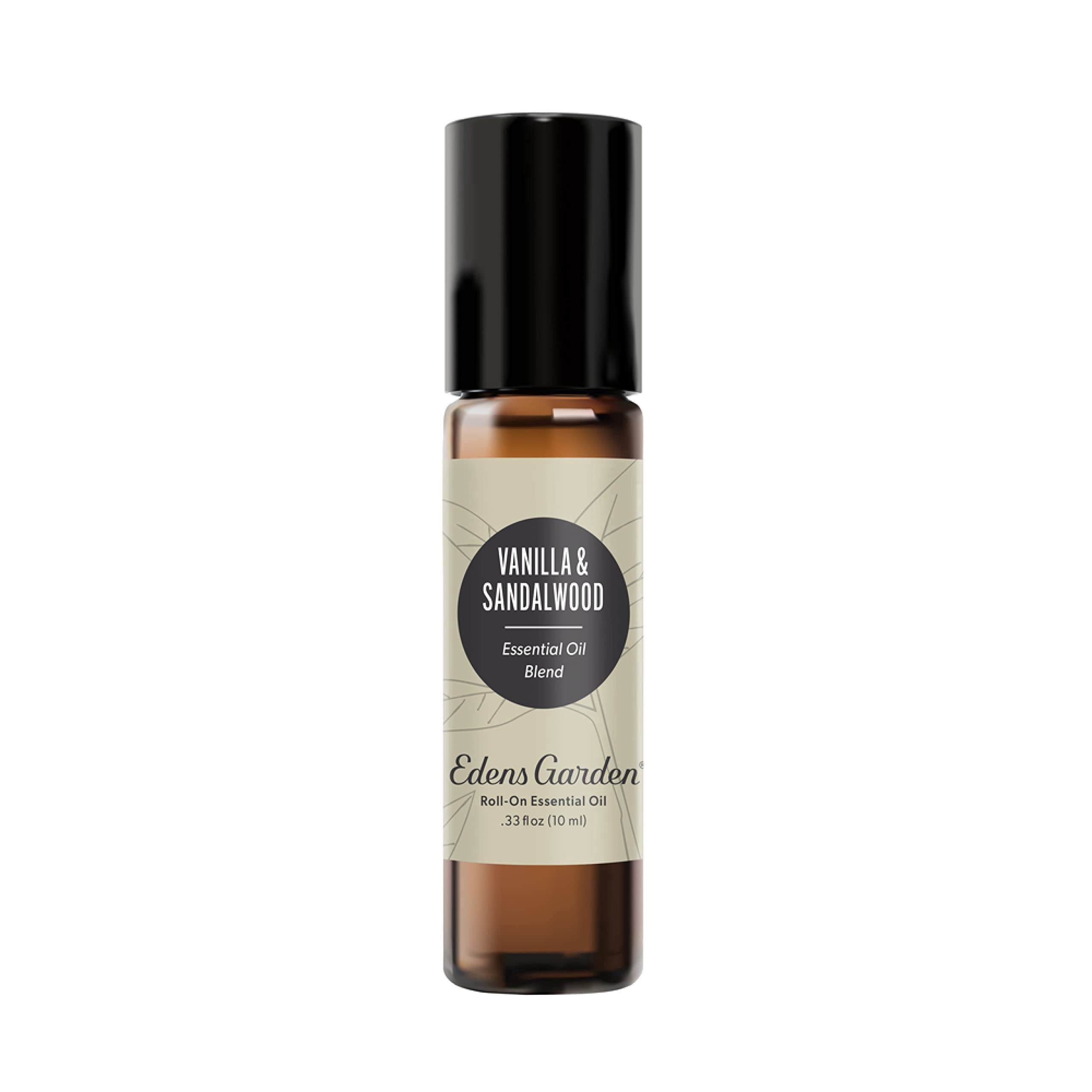 Edens Garden Vanilla Sandalwood Essential Oil Roll-On Blend- 100% Pure Premium Grade, Natural, Therapeutic, Aromatherapy, Kid Safe, Best for Gifts, Wellness, Relaxation Pre-Diluted 10 ml (.33 fl oz)