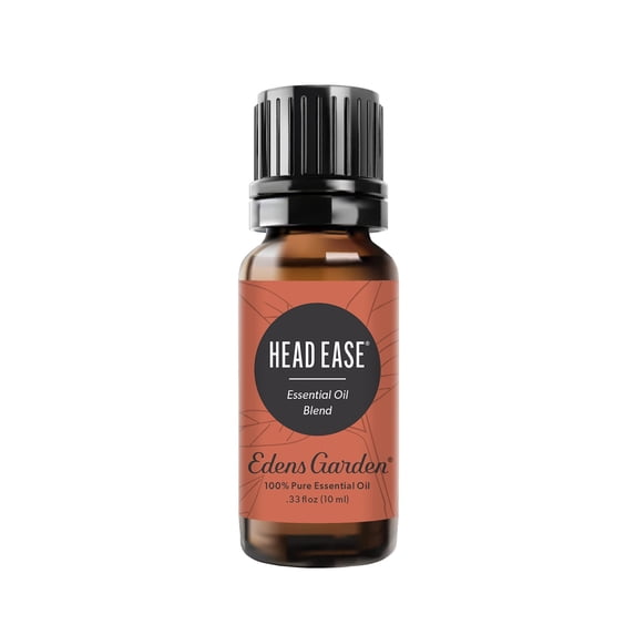 Edens Head Ease Essential Oil Blend- 100% Pure Premium Grade, Undiluted, Natural, Therapeutic, Aromatherapy, The Best for Diffusing, Skin, Face, Humidifiers 10 ml (.33 fl oz)