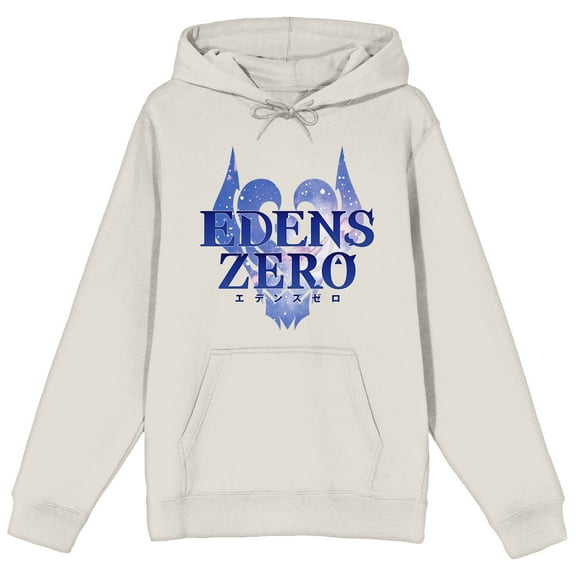 Edens Zero Logo Long Sleeve Sand Adult Hooded Sweatshirt-Medium