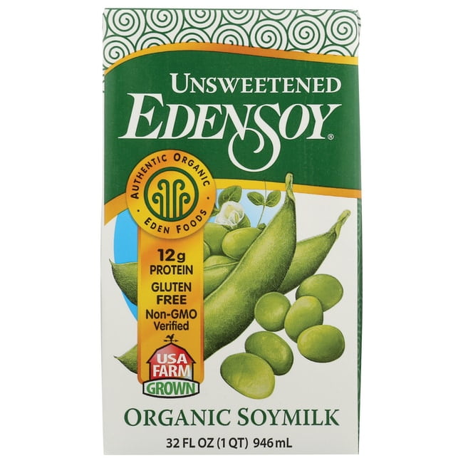 Edensoy Organic Unsweetened Soy Milk, 1 Qt
