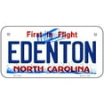thumbnail image 1 of Edenton North Carolina State Novelty Metal License Plate 6" x 3" Bicycle (BP), 1 of 1