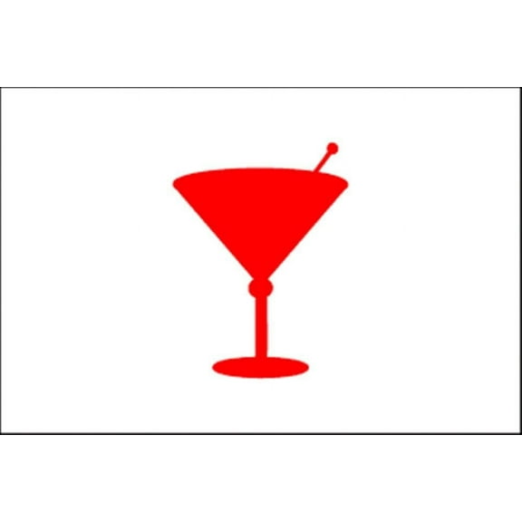 Eder Flag 12In X 18In Cocktail Time Flag
