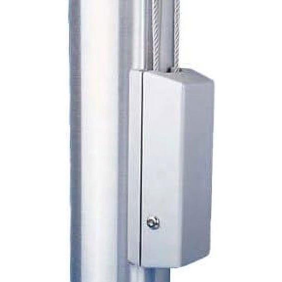 Eder Flag Cleat Cover For 4 To 12 Inch Diameter Poles Cyl Lock Silver