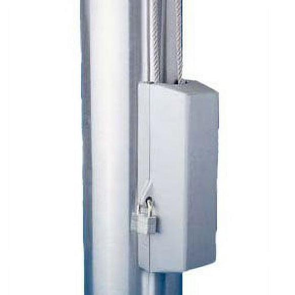 Eder Flag Cleat Cover for 4 to 12 Inch Diameter Poles Pad Lock Silver