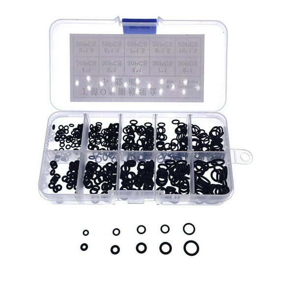 Edfrwws 1 Box O-Ring Nitrile Rubber Washer Silicone Sealing Ring Kit (Small Box)