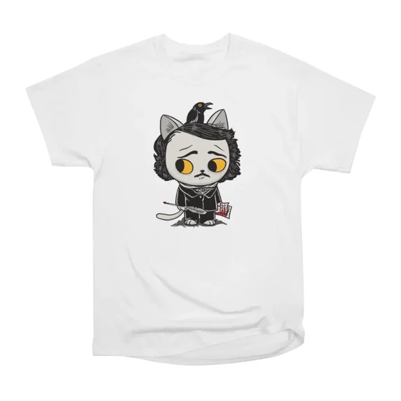 Edgar Allan Paw T-Shirt Tee Gift For Him Merch For Her Apparel For Friend