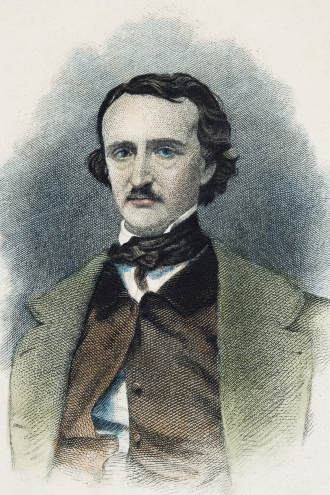 Edgar Allan Poe 1809-1849 American Writer Canvas Art - Ken Welsh Design Pics (11 x 17)