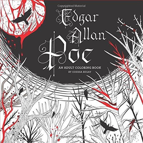 Edgar Allan Poe: An Adult Coloring Book [Spiral-bound]