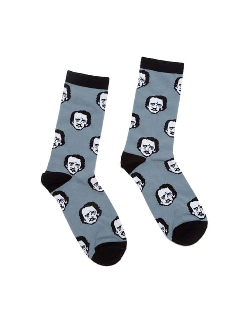 OUT OF PRINT Edgar Allan Poe-Ka Dot Socks - Large, (Other)