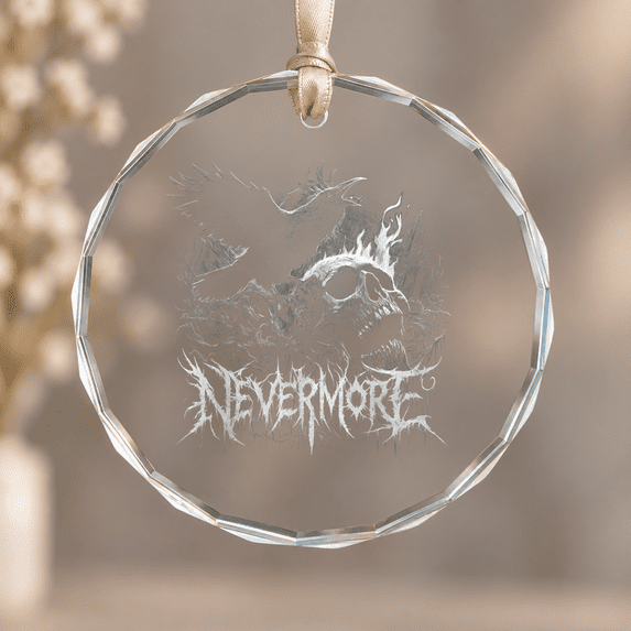 Edgar Allan Poe Nevermore Raven Skull Gothic Literature Ornament, Home ...