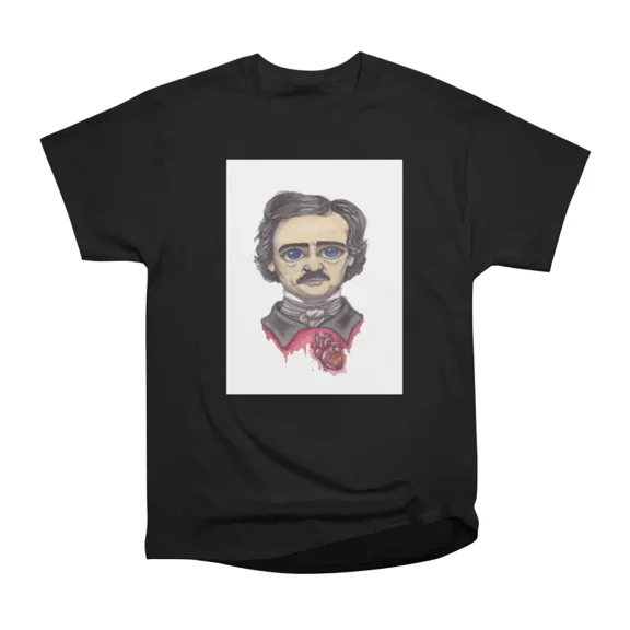 Edgar Allan Poe Portrait T-Shirt Tee Gift For Him Merch For Her Apparel For Friend