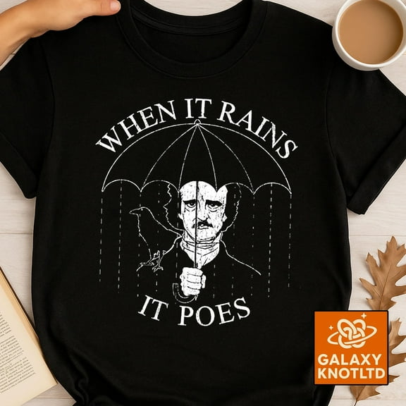 Edgar Allan Poe Skull T-Shirt: Gothic Literary Tee