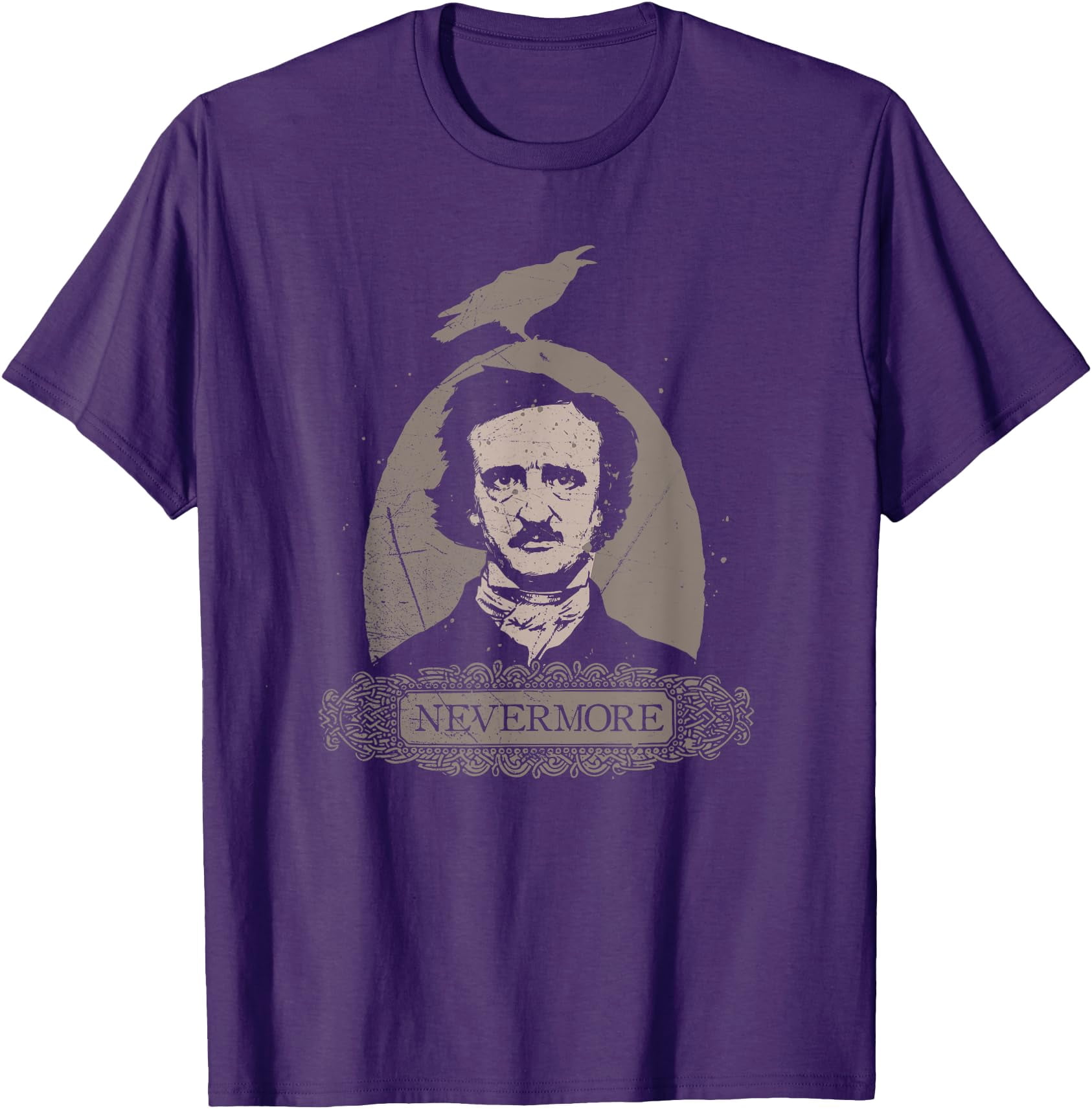 Edgar Allan Poe Vintage Cothic Raven Nevermore Softstyle Unisex T-Shirt ...
