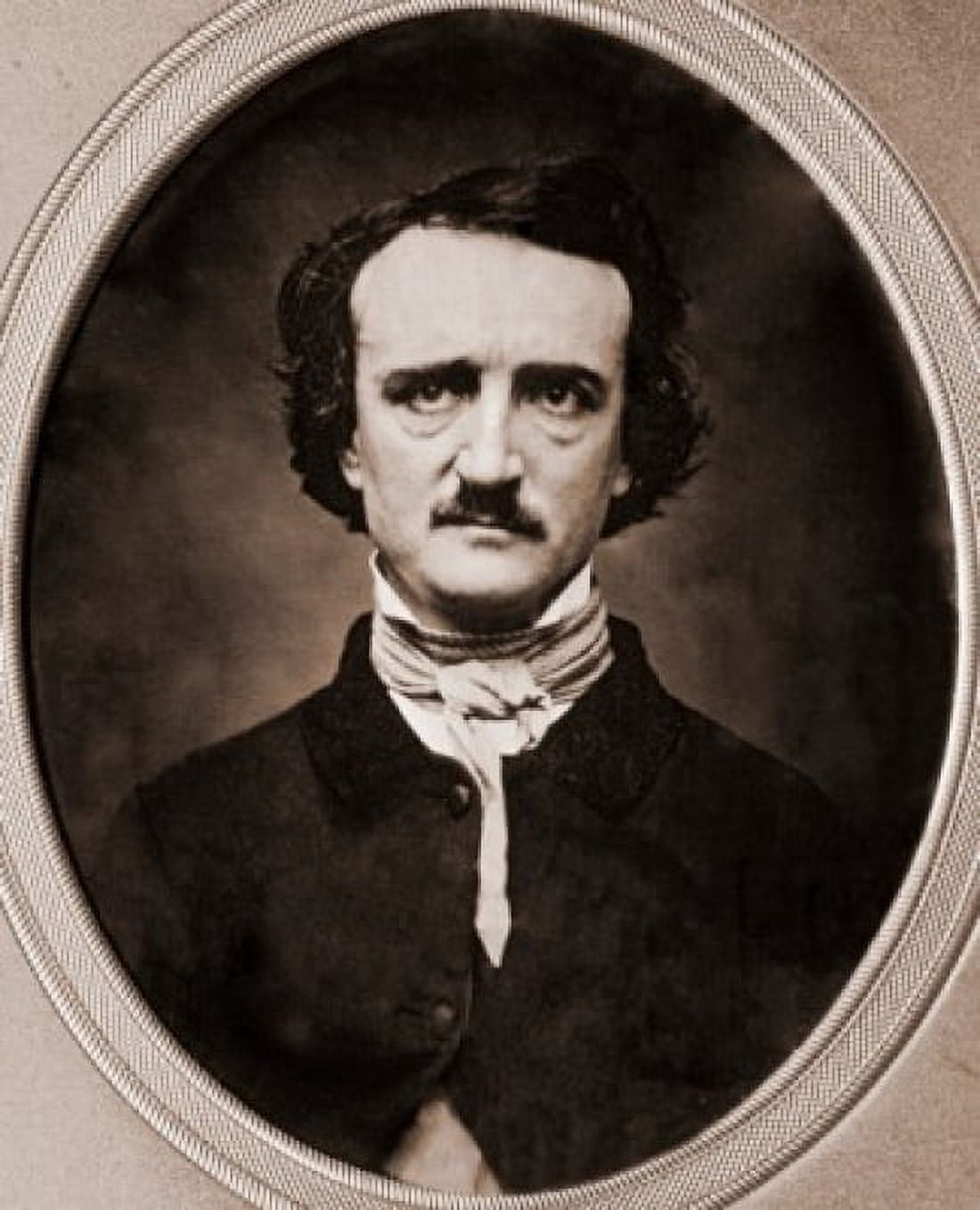 Edgar Allen Poe Benjamin D Maxhan (19th C American) Daguerreotype National Gallery of Art Washington DC Canvas Art - Benjamin D Maxhan (18 x 24)