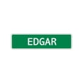 thumbnail image 1 of Edgar Boys Children Name Letter Printed Label Indoor Outdoor Wall Plaque Decoration Aluminum Metal Sign 4"x18", 1 of 1