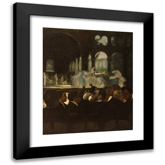 Edgar Degas 12x14 Black Modern Framed Museum Art Print Titled - The Ballet from ‘Robert Le Diable’ (1871)