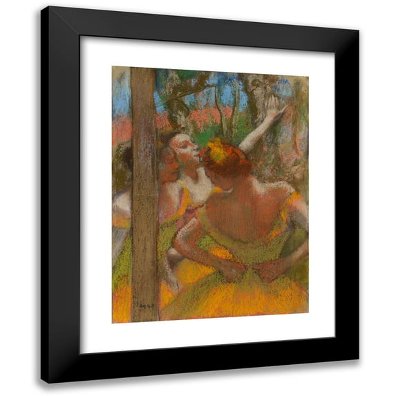 Edgar Degas 15x18 Black Modern Framed Museum Art Print Titled - Dancers (1896)