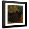 thumbnail image 1 of Edgar Degas 15x18 Black Modern Framed Museum Art Print Titled - Woman Sitting on a Sofa (1868-72), 1 of 5