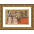 thumbnail image 1 of Edgar Degas 18x13 Gold Ornate Wood Frame and Double Matted Museum Art Print Titled - Two Women (C. 1878-1880), 1 of 4