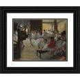 thumbnail image 1 of Edgar Degas 24x19 Black Ornate Framed Double Matted Museum Art Print Titled: The Dance Class (C. 1873), 1 of 5