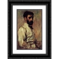 thumbnail image 1 of Edgar Degas 2x Matted 18x24 Black Ornate Framed Art Print 'Leon Bonnat', 1 of 2
