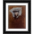 thumbnail image 1 of Edgar Degas 2x Matted 20x24 Black Ornate Framed Art Print 'Portrait of Eugene Manet (study)', 1 of 2