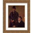 thumbnail image 1 of Edgar Degas 2x Matted 20x24 Gold Ornate Framed Art Print 'Henri Rouart and His Son Alexis', 1 of 2