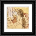 thumbnail image 1 of Edgar Degas 2x Matted 22x20 Black Ornate Framed Art Print 'Woman At Her Toilet', 1 of 2