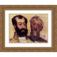 thumbnail image 1 of Edgar Degas 2x Matted 24x20 Gold Ornate Framed Art Print 'General Mellinet and Chief Rabbi Astruc', 1 of 2