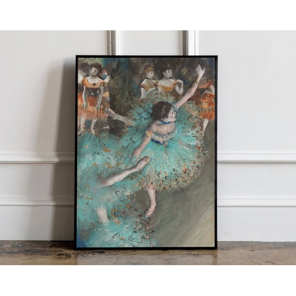 Edgar Degas Ballerinas Print, Degas Ballerina Poster, Degas Exhibition Poster, Degas wall Art, Ballet Print, Ballet Dancer Print, 24x36 UNFRAMED