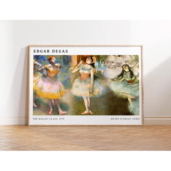 Edgar Degas Ballet Class Original Art Poster