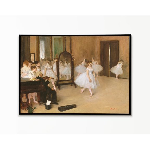 Edgar Degas Ballet Class Poster, Ballet Class Wall Decor, Wall Art, Poster Art, French Painter, Artistic Elegance, Ballet Scene Wall Art, Modern Wall Decor, 8x12 UNFRAMED