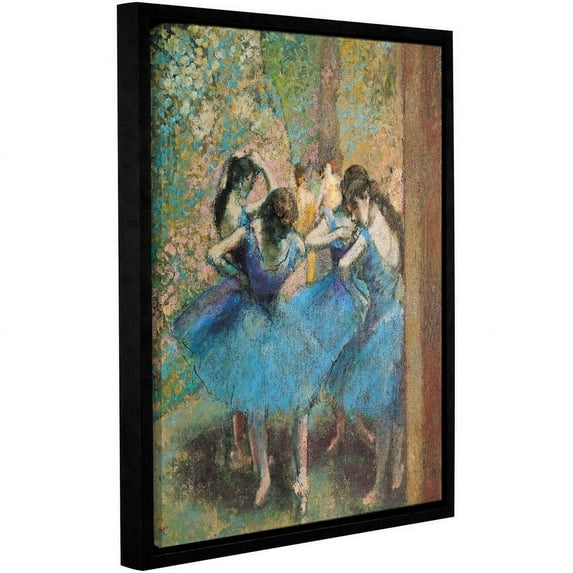 Edgar Degas "Dancers In Blue" Floater-Framed Gallery-Wrapped Canvas