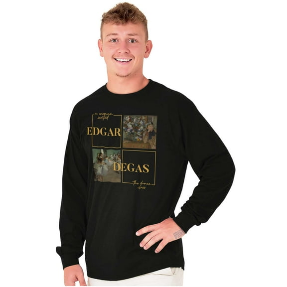 Edgar Degas Modern Art Paintings Long Sleeve TShirt Men Women Brisco Brands M