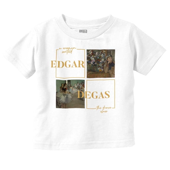 Edgar Degas Modern Art Paintings Toddler Boy Girl T Shirt Infant Toddler Brisco Brands 6M